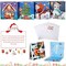 24 Pieces Diamond Painting Christmas Cards 5d DIY Christmas Greeting Cards Christmas Diamond Painting Kits Diamond Art Christmas Cards for Craft Friends Adults Holiday Card Making, 12 Styles
